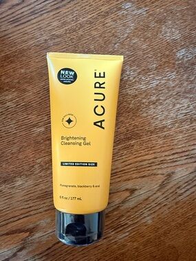 Acure Brightening Cleansing Gel — Yellow